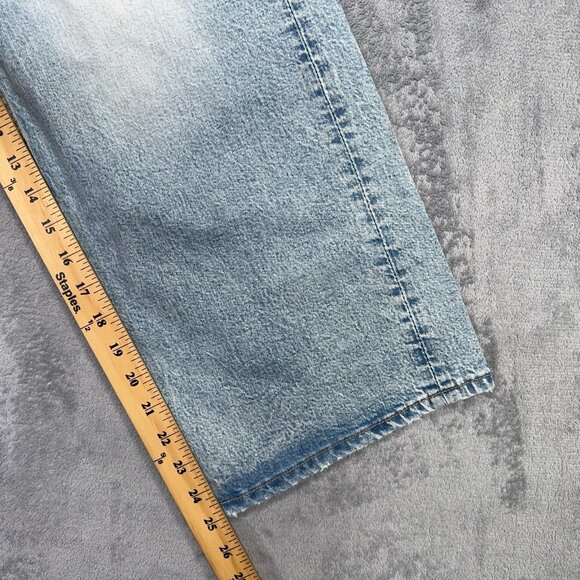 H&M Jeans Womens Size 2 Wide Leg Cropped High Waist Regular Fit Light Blue NWT - Picture 10 of 12